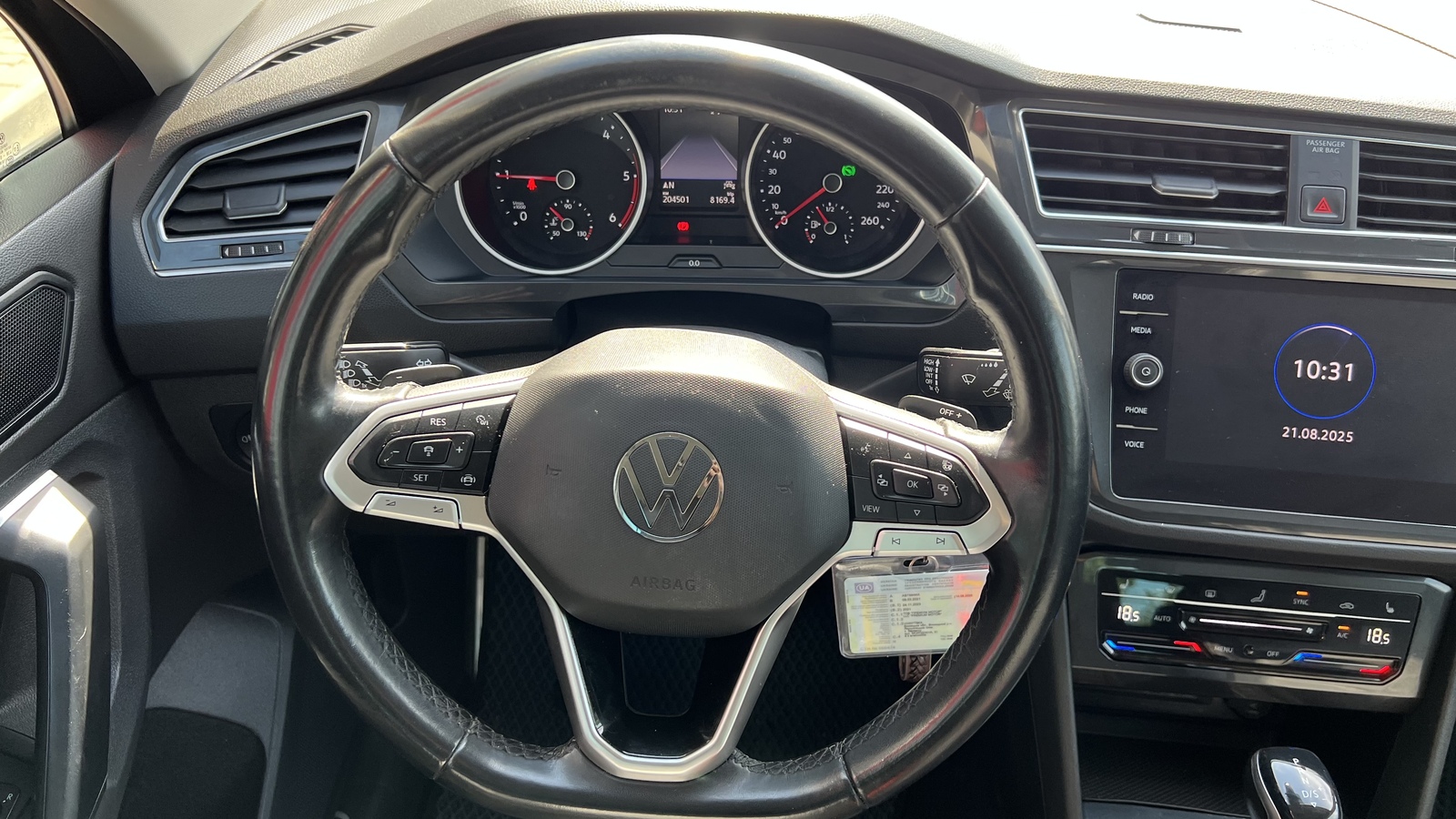 Інші авто VOLKSWAGEN TIGUAN 2021 року з пробігом 204485 км, Універсал, Тойота Центр Вінниця "Преміум Мотор", м.Вінниця - 1033350 ГРН | Фото № 9