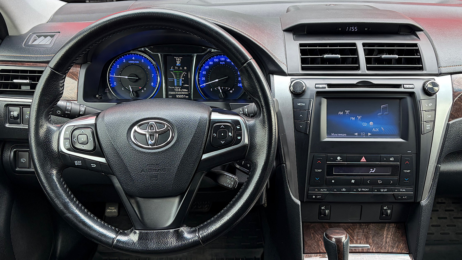 Toyota CAMRY 2017 року з пробігом 95051 км, Седан, Тойота Центр Запоріжжя "Восток Автомир", м.Запоріжжя - 749700 ГРН | Фото № 9